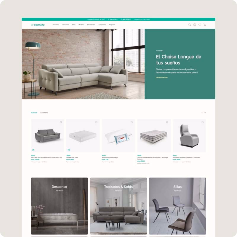 Homizz. Tienda de muebles