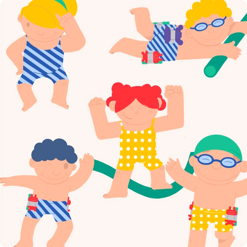 Siissu. Bañadores de aprendizaje